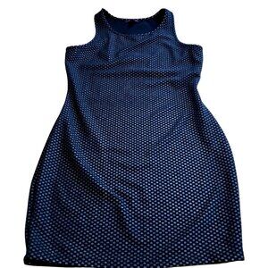 Black Evening Party Tank Dress Material Girl Jr Size Large Glitter Dot BodyCon